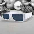 （NEW）Artist Sunglass Stylish Summer Out door French Connection Emblem Retro Rectangle HipHop Stylish Punk A2. 