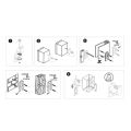 Universal Rotatable Speaker Wall Mount Stand Bracket 1 Pair.