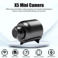 x5 1080P Full HD Mini Camera Indoor WiFi 2.4G Remote Real-time Monitor Outdoor Recorder Night Vision USB Webcam. 