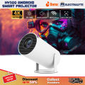 Android Smart Projector HY300 4K Home Theatre WiFi Bluetooth portable Projector New Projector Smart Mini Preojector. 