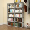 Simple Bookshelf Floor Bookcase Shelf Student Dormitory Home Desk Storage Large Capacity Narrow Small Assembled Cabinet Ao. 