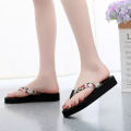 Fashion Lady Slippers Shoes Retro Womens Summer Flip Flops Casual Slippers Flat Sandals Beach Open Toe Flat Slippers for Women.