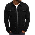 2024 new Men's Casual Retro Washed Denim Top Autumn trend loose large size denim jacket men tooling jacket men's jacket.