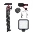Ulanzi MT-11 MT-33 FT-01 Octopus Flexible Tripod For iPhone 14 Gopro 12 11 10 DSLR Camera Extend 1/4'' Screw Ball Head Cold Shoe. 