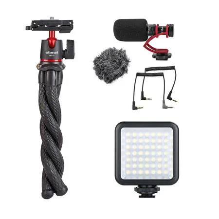 Ulanzi MT-11 MT-33 FT-01 Octopus Flexible Tripod For iPhone 14 Gopro 12 11 10 DSLR Camera Extend 1/4'' Screw Ball Head Cold Shoe