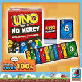 UNO No Mercy Mattel Games UNO Show ‘em No Mercy Card Game for Kids, Adults & Family Parties and Travel With Extra Cards, Special Rules and To. 