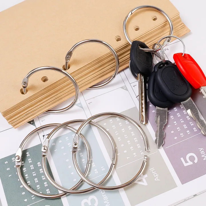 1/5/10/30pcs%20Metal%20Ring%20Binder%2038mm%2050mm%20Multifunctional%20Loose-leaf%20Book%20Hoops%20Opening%20Office%20Binding%20Supplies%20-%20Image%205