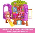 Barbie HPL70 Chelsea  Doll and Treehouse Playset  BARBIE - Chelsea Doll and Tree House Playset with Puppy with Furniture, Slide and More Than 10 Accessories for Endless Creative Fun for Children. 