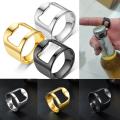 Men Bottle Opener Rings -Stainless Steel Finger Ring -Ring-shape Bottle Cap Opening Remover Tools. 