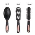 (NEW)5Pcs Hair Brushes Comb Set Women Ladies Hair Care Massage Hairbrush With Mirror And Stand Pink. 