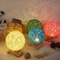 【Hey my home】3D Print Rechargeable Bookcase Table Desk Decor Lamp With Stand LED Moon Night Light Home Decoration Gift. 