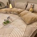Korean Bedding, Single and Double in Style, Student Dormitory, Three Piece Set, Bed Sheets, Quilt Cover, Four Piece Set. 