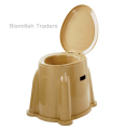High Commode with hollow cover Portable easy carry. 