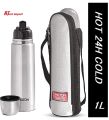 MILTON Thermosteel Flip Lid Flask-1000ml (1L). 