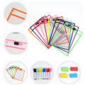 Calligraphy File Bag Transparent Document Bag PVC File Bag Dry Wipe Document Bag Dry Wipe Bag Erasable File Bag. 
