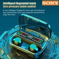 【Ready Stock+FREE Shipping+COD】Sony M100 Colorful Three-dimensional Fingerprint Sound Quality Portable Led Digital Display Small Wireless Touch Bluetooth Earphone. 