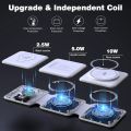Charging Station for Apple Multiple Devices - 3 in 1 Foldable Magnetic Wireless Charger Dock - Travel Charging Pad for iPhone 16 15 14 13 12 Pro Max Plus Watch & Airpods.