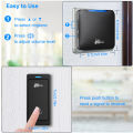 Wireless Door Calling Bell, Ding Dong Calling Bell, 300M Ranged Doorbell for Home Office-32 Ringtones 5 Adjustable Volume, Plug in Type-Black(1/2 Transmitter & 1 Receiver),2 pin. 