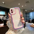 Case For OPPO A71 A74 A95 A76 A96 A83 A52 A72 A92 A5 2020 A9 2020 A93 Cover Candy Bumper Transparent Phone Case Soft Wavy Lines. 