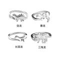 Women Rings Amazon Hot Selling Cute Dinosaur Rings Love Gift Personalized Jurassic Era Styling Rings. 