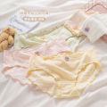 5A women panties pure cotton antibacterial mid waist girl triangle pants women minimalist shorts.