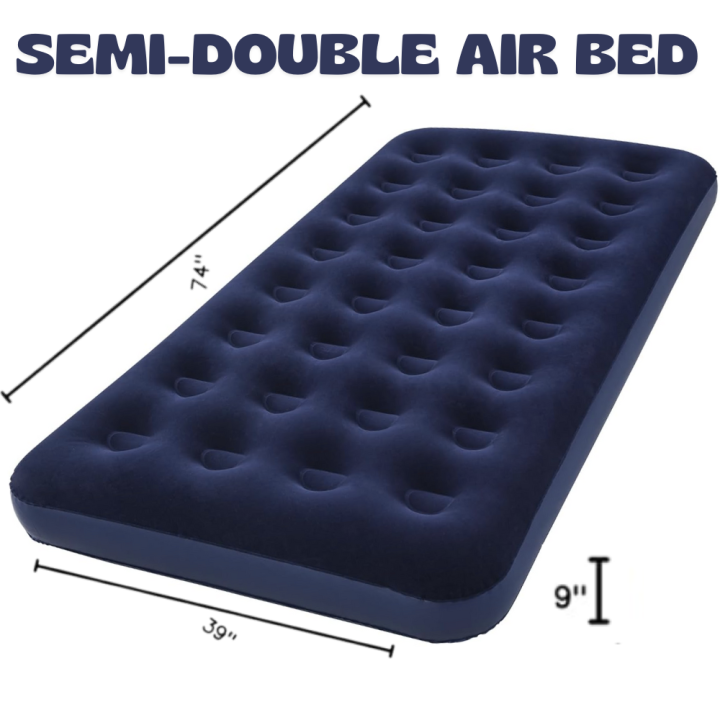 Bestway%20Single%20Air%20Bed%20/%20Semi%20Double%20Inflatable%20Mattress%20(39x74x8.5cm)%20Portable,%20Durable%20Flocked%20Comfort%20Bed%20%7C%20Best%20for%20Home,%20Camping,%20Outdoor%20Travel%20%7C%20High%20Load%20Capacity%20330%20LBS%20+%20Free%20Electric%20Pump.%20Blue%20Comfortable%20Sleeping%20Solution%20Outdoor%20Adventures%20-%20Image%203