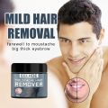 Men Beard Hair Removal Cream Depilatory Cream No Razor Beard Hair Supplies - Black. 