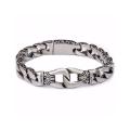 Stainless Steel Bracelet For Men - Silver.