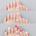 150pcs Frosted False Toenails Short Square Soft Gel Full Cover Pre-shape ToeNail Tip Matte Press on Toe Nail Extension.