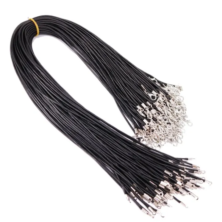 Black%20Leather%20Cord%20Necklace%20With%20Sterling%20Silver%20-%20Image%204