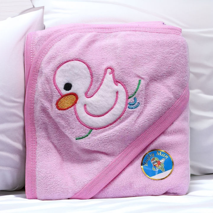 Soft Pink Baby Cap Towel