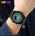 SKMEI Dual-Display Electronic Watch With Luminous Waterproof Steel Strap Fashion Business Wristwatches For Men 1816. 