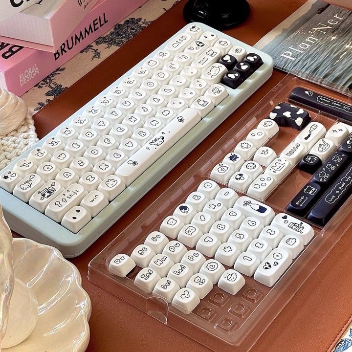 MOA%20Keycaps%20141%20Keys%20Black%20and%20white%20cows%20Square%20Thermal%20Sublimation%20Mechanical%20Keyboard%20includ2.25%20U%202.75U%20for%20Alice%20-%20Image%203