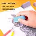 DOMS Triangle Dust Free Fragrance Eraser - Combo of 3pcs. 