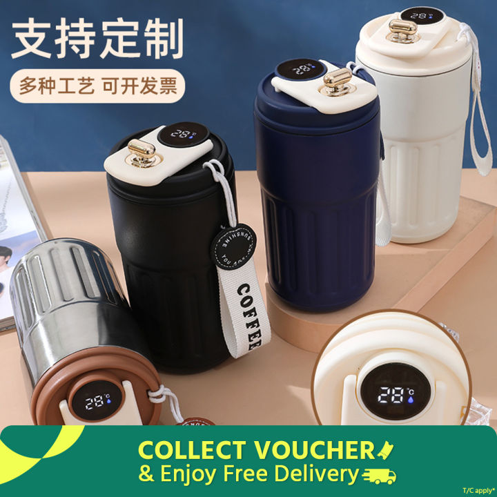 temperature%20display%20coffee/juice%20hot%20and%20cold%20450ml%20stainless%20steel%20thermos%20with%20strap%20-%20Image%202