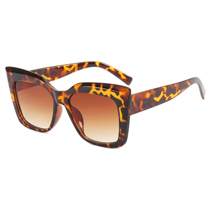 Oulaiou%205284%20Leopard%20Print%20Butterfly%20Large%20Frame%20Sunglasses%20Women's%20Plain%20Glasses%20Men's%20Fashionable%20Catwalk%20European%20and%20American%20Cross-Border%20Sunglasses%20-%20Image%205