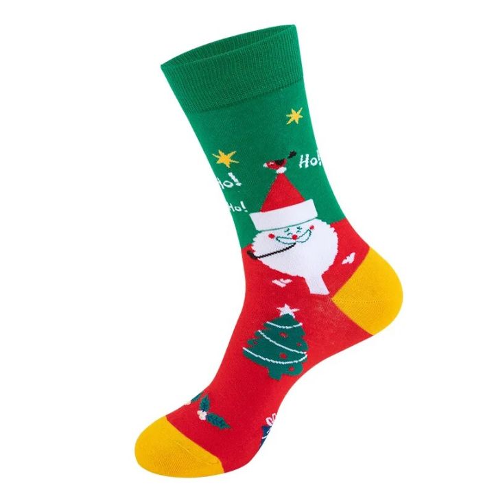 3/6/8/12%20Pairs%20Random%20Unisex%20Novelty%20Christmas%20Socks%20Funny%20Santa%20Claus%20Snowflake%20Crew%20Socks%20For%20women%20and%20Men's%20Christmas%20Gifts%20-%20Image%205
