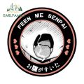 EARLFAMILY 13cm Feed Me Senpai Car Stickers Ahegao Windows Laptop Vinyl Car Wrap Decal Anime Waterproof Car Accessories.