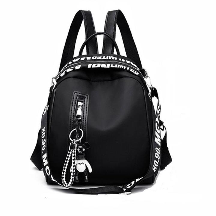 Women%20Backpack%20Purse%20Anti-Theft%20Rucksack%20Waterproof%20Lightweight%20School%20Bag%20-%20Image%204
