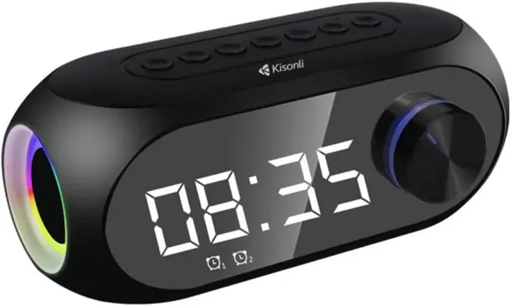 KISONLI%20LP-2S%20Wireless%20Bluetooth%20Digital%20Alarm%20Clock%20Music%20Speaker%20with%20RGB%20Light%20and%20TF%20Card%20for%20Mobile%20Phone%20Large%20LCD%20Display%20-%20Image%205