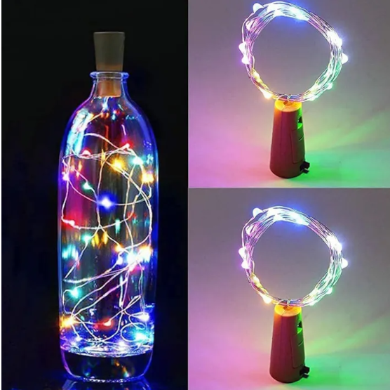 High Quality - Bottery C cork Lights Mini Fairy String Lights Copper Copper Wire - Easy to Use And Maintain - Reliable and Durable