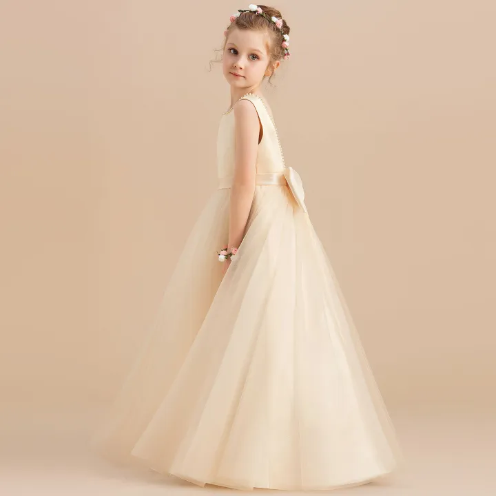 Girl%20Princess%20Dress%20Bridesmaid%20Wedding%20Party%20V-Back%20Long%20Prom%20Gowns%20Christmas%20Vestido%20Kids%20Dresses%20For%20Evening%20Formal%20Clothes%20-%20Image%203