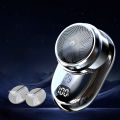 ABS Portable Electric Shaver Quick Charging -powered Handheld Pocket Razor USB-C Rechargeable LCD Display Mini Shaver for. 