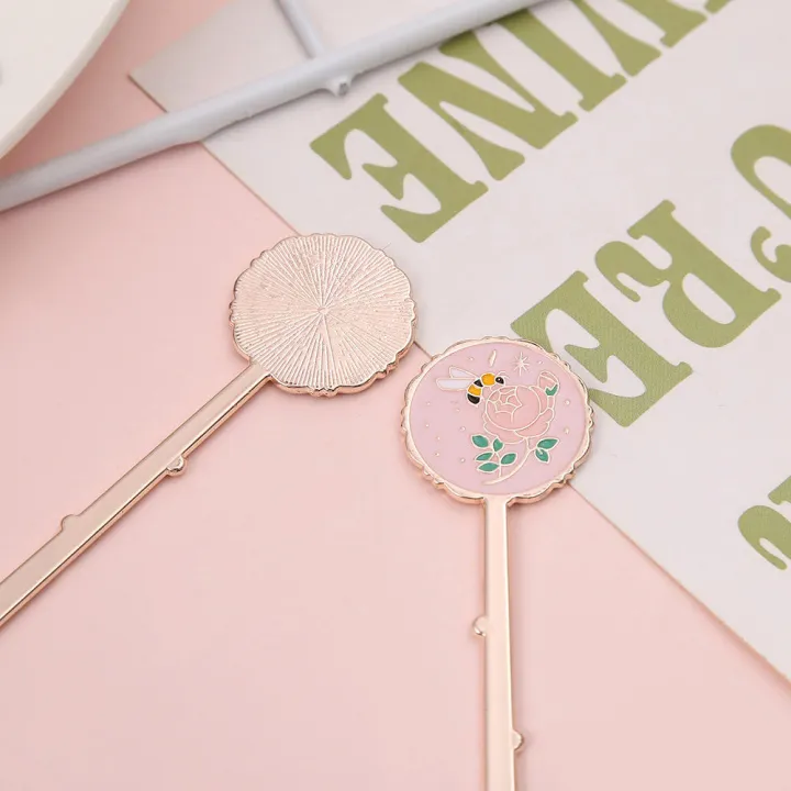 Colorful%C2%A0%20Sakura%20bookmark%20Exquisite%20Creative%20Colorful%20Colorful%20stationery%20Single%20piece%20Sakura-inspired%20Gift%20for%20Book%20-%20Image%202