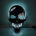 Creative Halloween Glowing Headwear PP Full Face Eye Cold Light Costume Props Men.