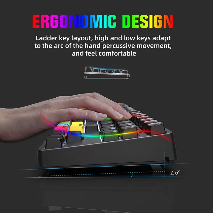 HXSJ%20L600%2087%20Keys%20Wired%20Mechanical%20Keyboard%20Two-color%20Injection%20Keycap%20White%20Backlight%20Detachable%20Type-C%20Cable%20(Red%20Switches)%20-%20Image%207