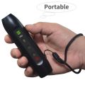 Ultrasonic Dog Repeller 3 Modes Portable Chargeable Dog Drive Device with Intelligent High Brightness Flashlight Dog Training Device with LED Indicator. 