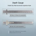 Economic 1.3mm thickness hole gap measuring tool Taper Gauge + Depth Gauge welding gage. 