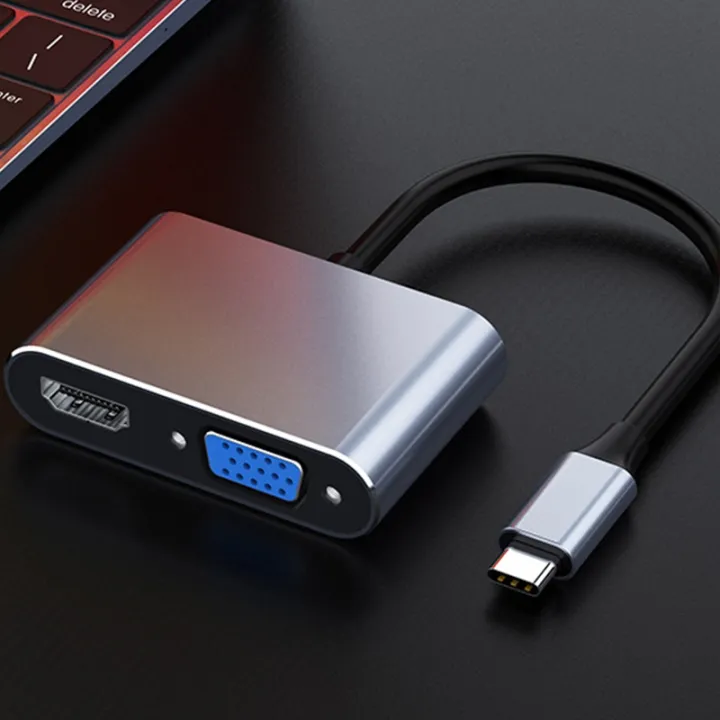 USB%20C%20to%20HDMI%20VGA%20Multiport%20Adapter%204K%20Type%20C%20USB-C%20HUB%20Video%20Projectors%20Converters%20Port%20Adaptor%20for%20Macbook%20Pro%20-%20Image%205