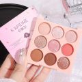 Rose Pink Purple Color Eyeshadow Palette 9 Colors Pearlescent Matte Glitter Eyeshadow Palette Shiny Eye Korean Makeup Pigments.